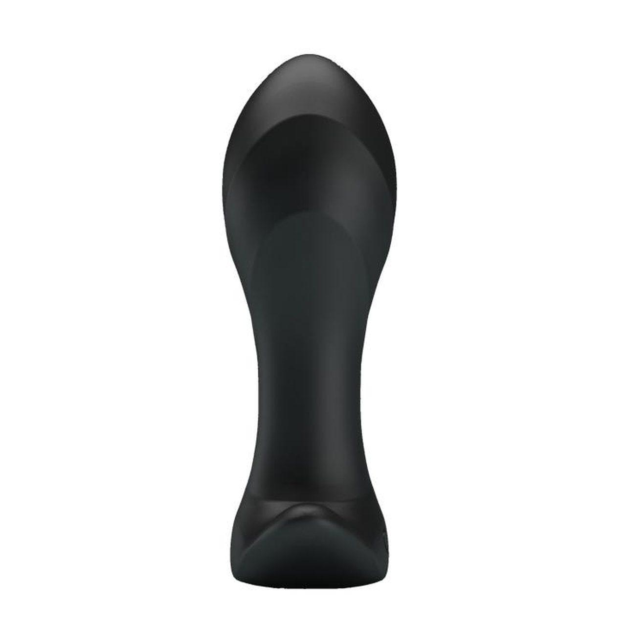 Wibrujący korek analny 12 trybów USB czarny | Loris.pl