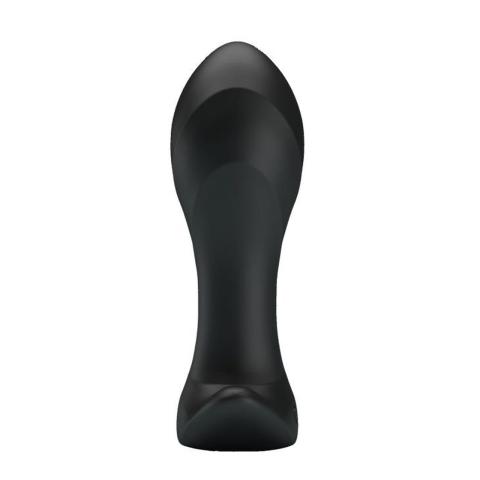 Wibrujący korek analny 12 trybów USB czarny