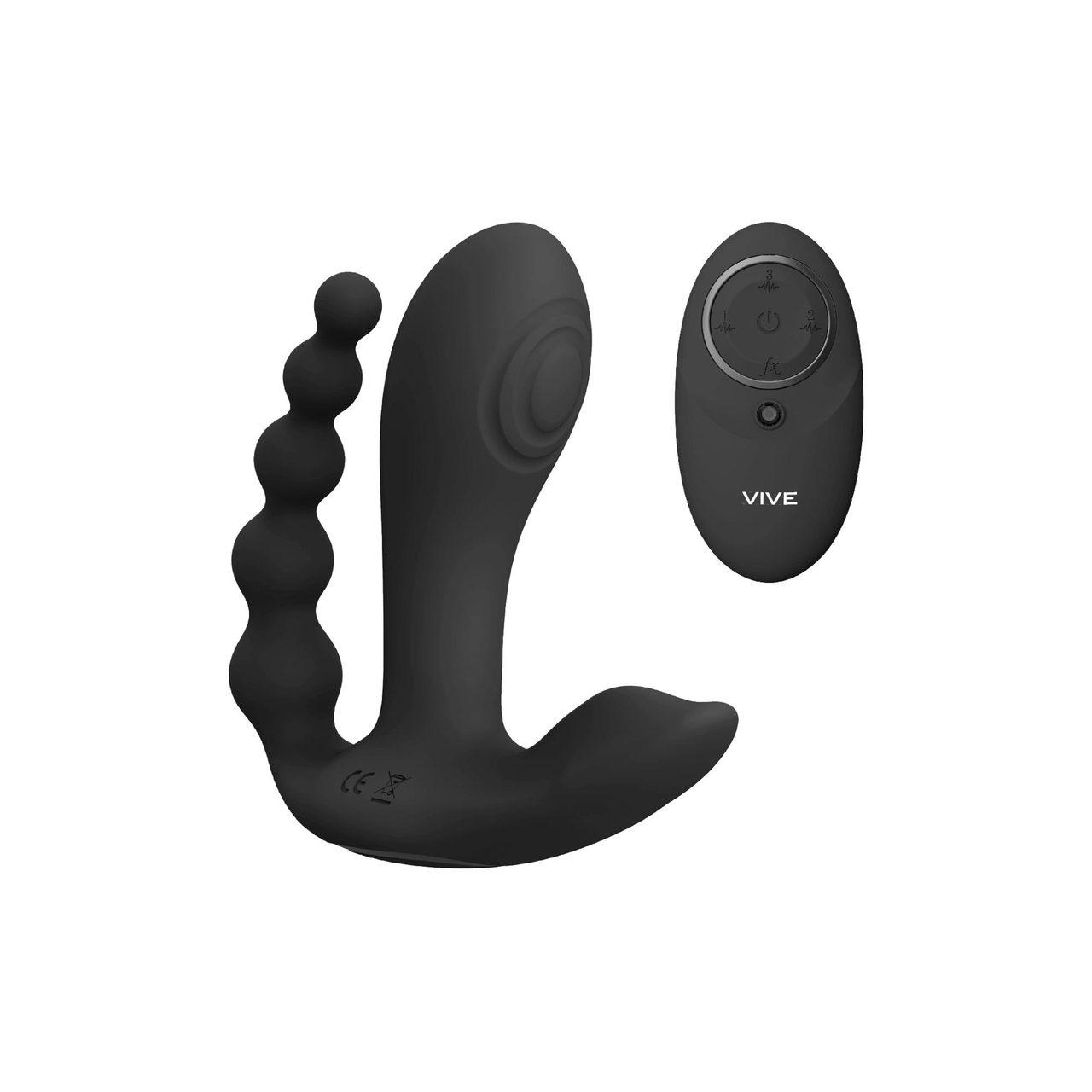 Stymulator 3w1 z pilotem usb – 3 silniki, silikon medyczny, ipx7 | Loris.pl