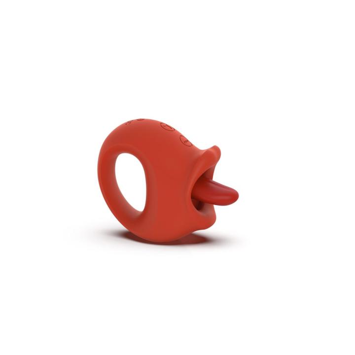 Stymulator z języczkiem i wibracjami USB 10+10 trybów | Wodoodporny