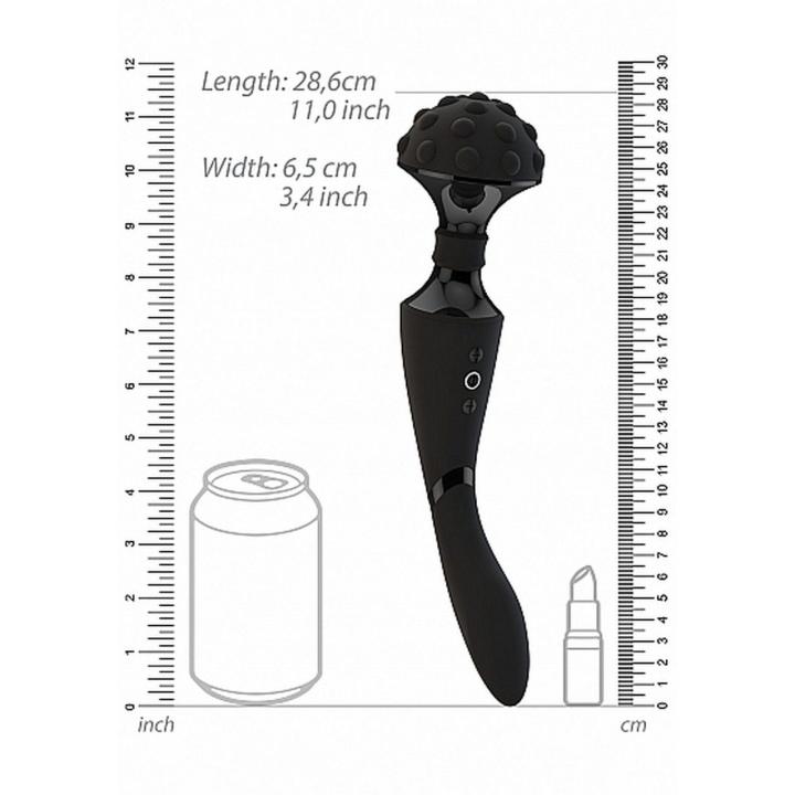 Stymulator shiatsu z giętką główką i 2 silnikami | Wodoodporny