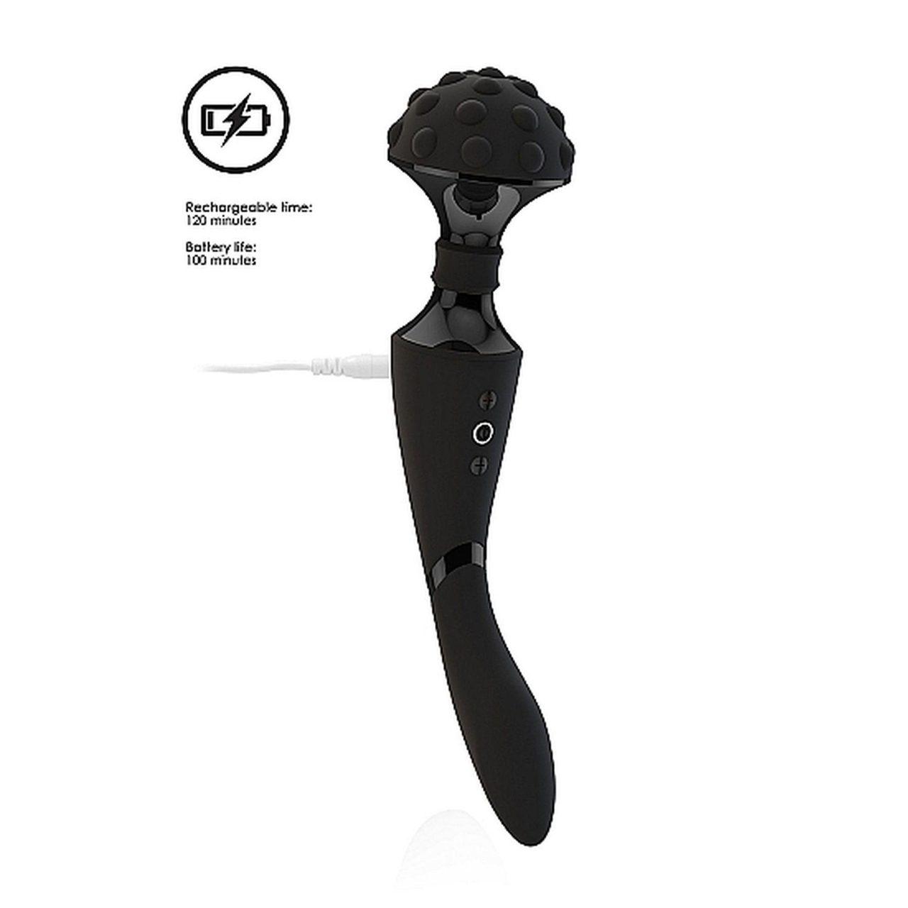 Stymulator shiatsu z giętką główką i 2 silnikami | Wodoodporny | Loris.pl