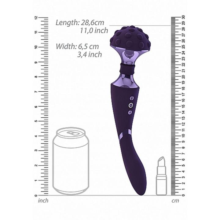 Masażer wibracyjny Shiatsu giętki | 2 silniki, 10 trybów, wodoodporny