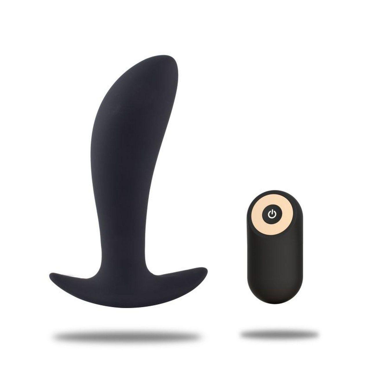 Wibrujący masażer prostaty z pilotem | Wodoodporny silikon 12 cm