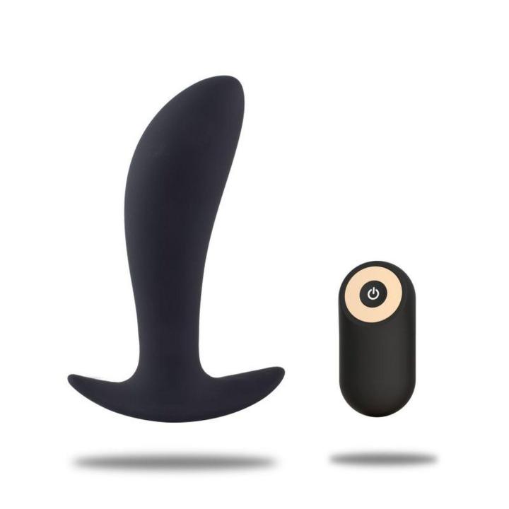 Wibrujący masażer prostaty z pilotem | Wodoodporny silikon 12 cm