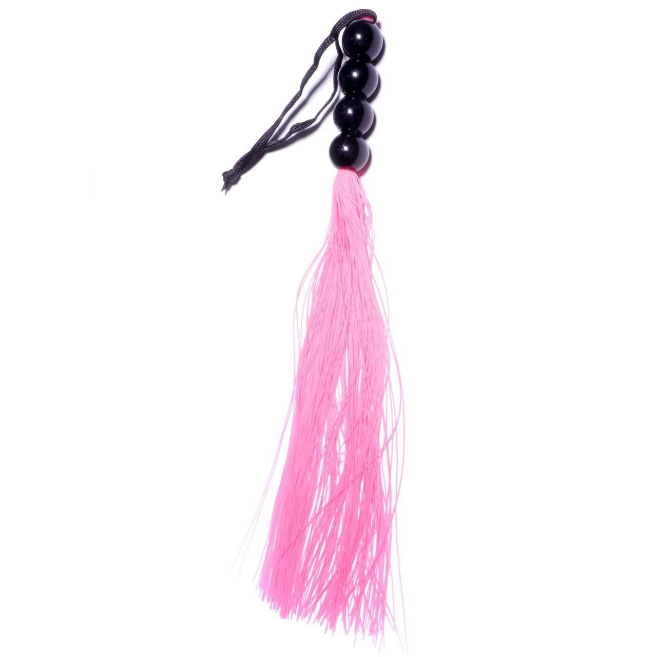 Różowy silikonowy pejcz BDSM 35,0 cm wodoodporny | Loris.pl