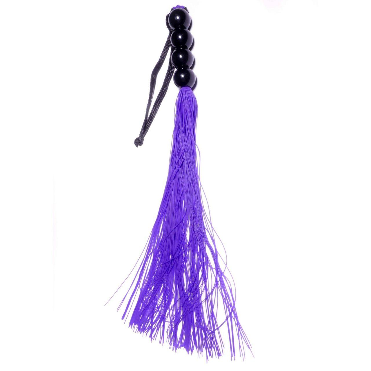 Fioletowy silikonowy pejcz BDSM 35,0 cm wodoodporny | Loris.pl