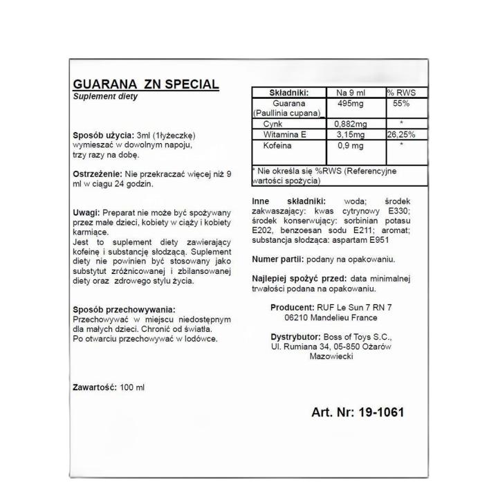 Ekstrakt z guarany 100 ml dla mężczyzn – pobudzenie i energia | Loris.pl