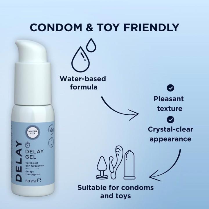 Żel opóźniający wytrysk 50 ml – efekt chłodzenia, zgodny z prezerwatywami