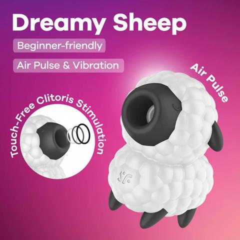 Satisfyer Dreamy Sheep – stymulator łechtaczki fale ciśnienia + wibracje