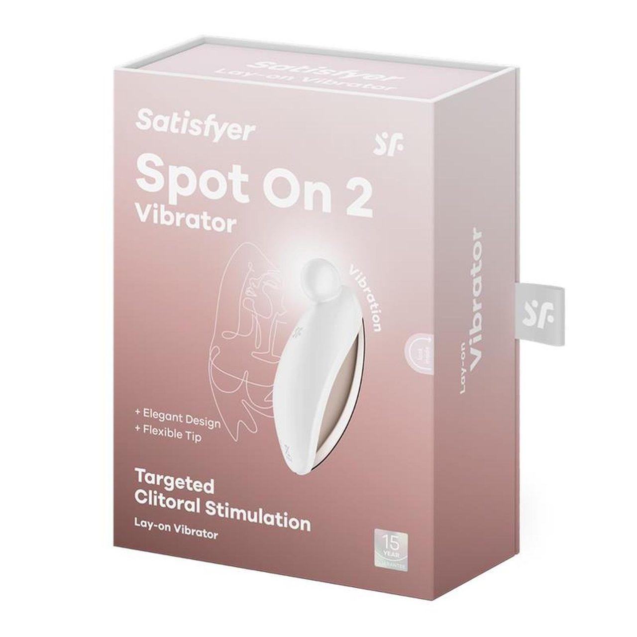 Satisfyer Spot On 2 White – wibrator lay-on do łechtaczki | Loris.pl