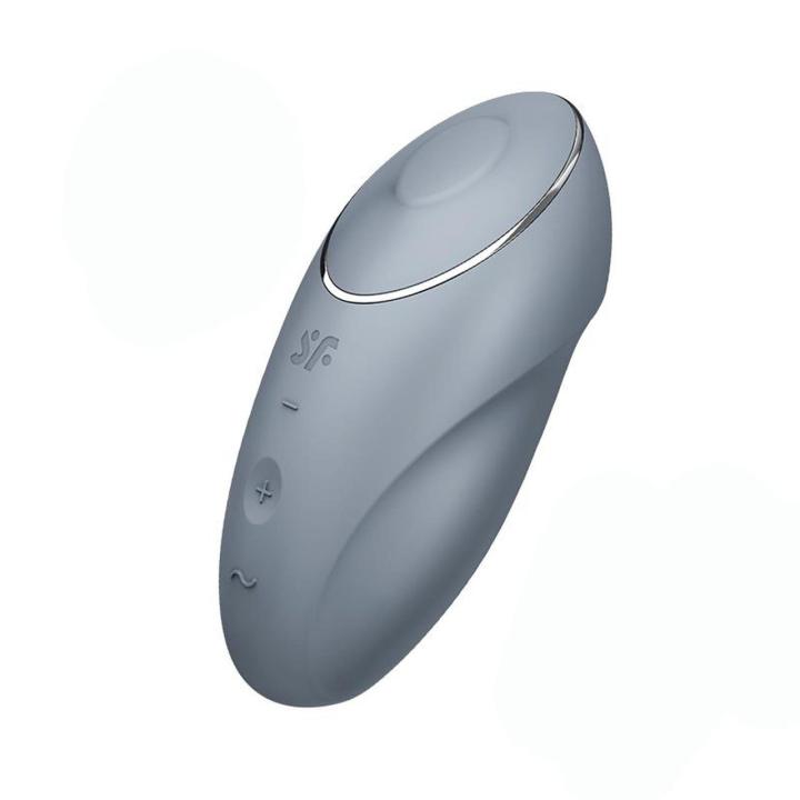 Satisfyer Tap & Climax 1 Bluegrey – stymulator łechtaczki z stukaniem i wibracją