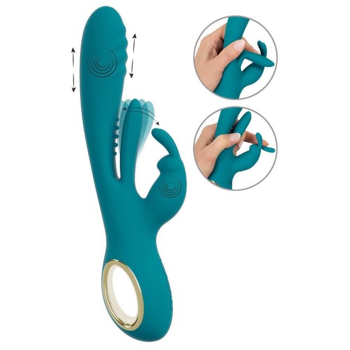Wibrator króliczek z thrust i punktem g | wodoodporny | ładowanie usb