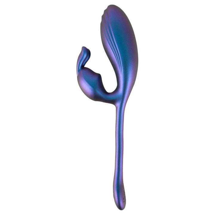 Metaliczny wibrator króliczek USB 22,5 cm | 2 silniki i 10 trybów | Loris.pl