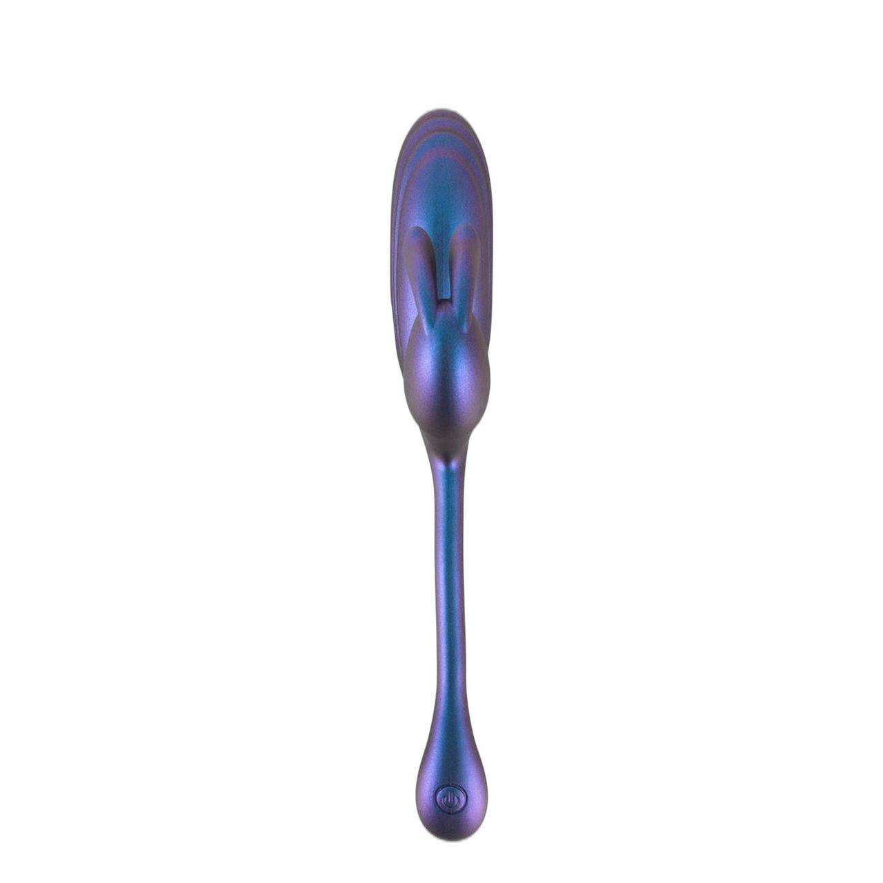 Metaliczny wibrator króliczek USB 22,5 cm | 2 silniki i 10 trybów | Loris.pl