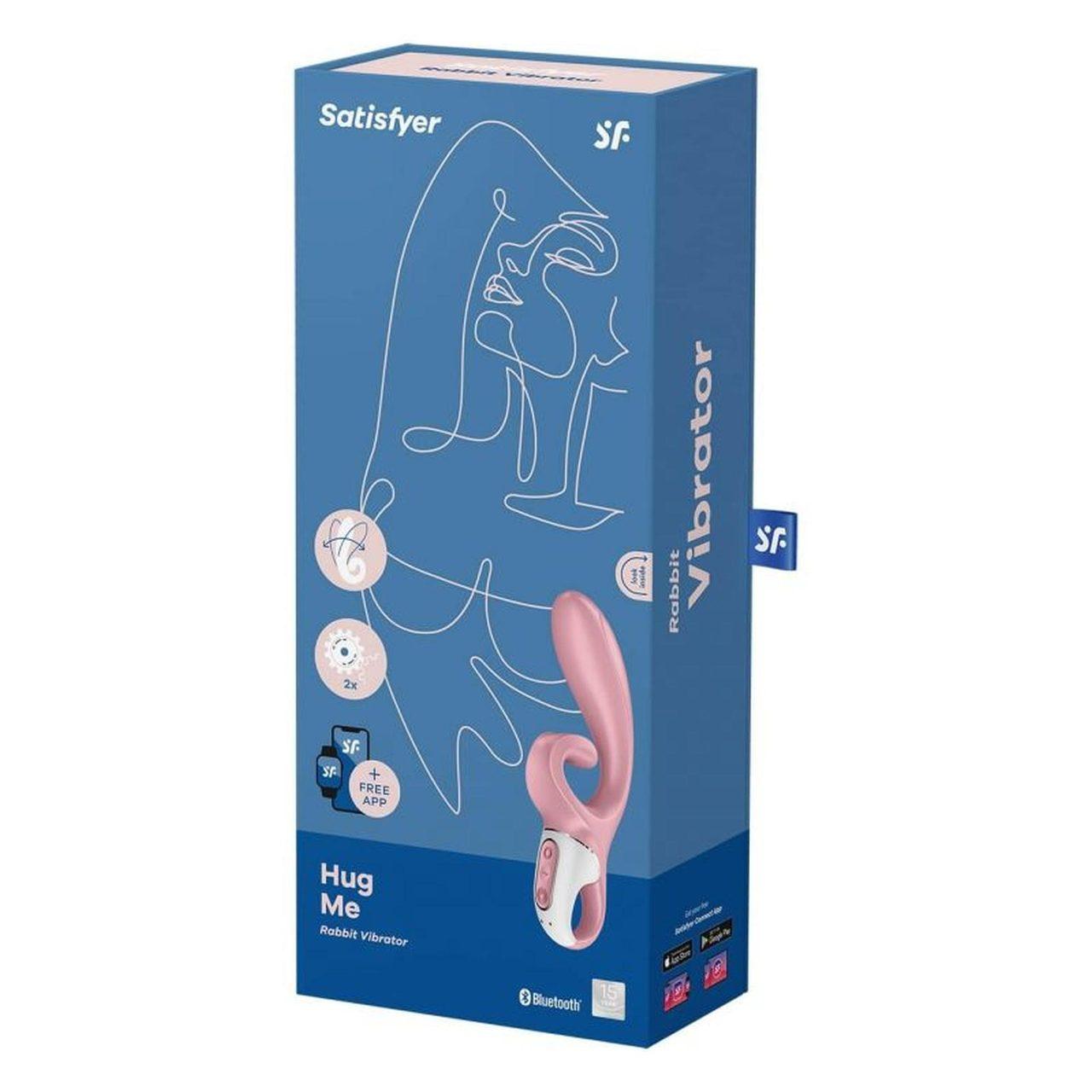 Satisfyer Hug Me Connect Pink – wibrator z aplikacją na punkt G i łechtaczkę