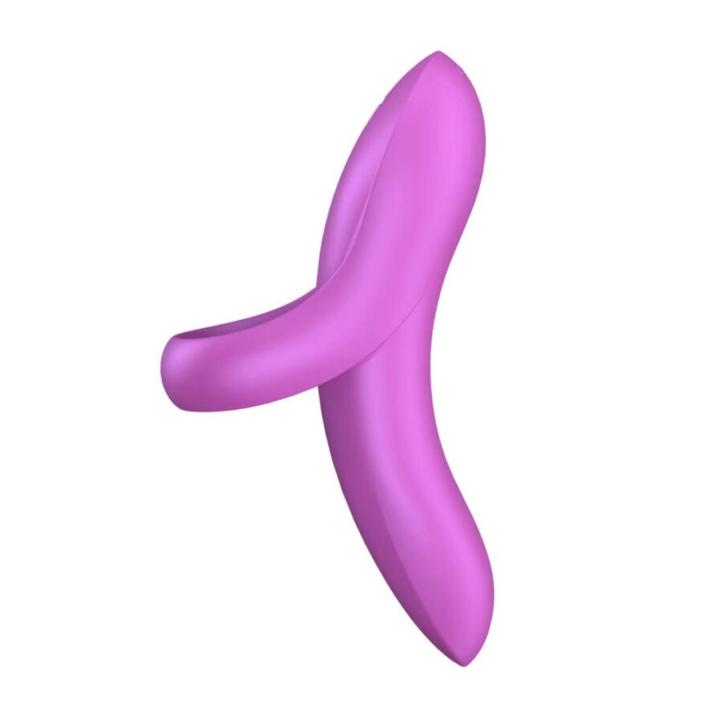Satisfyer Bold Lover Dark Pink – wibrator na palec 12 trybów IPX7 | Loris.pl