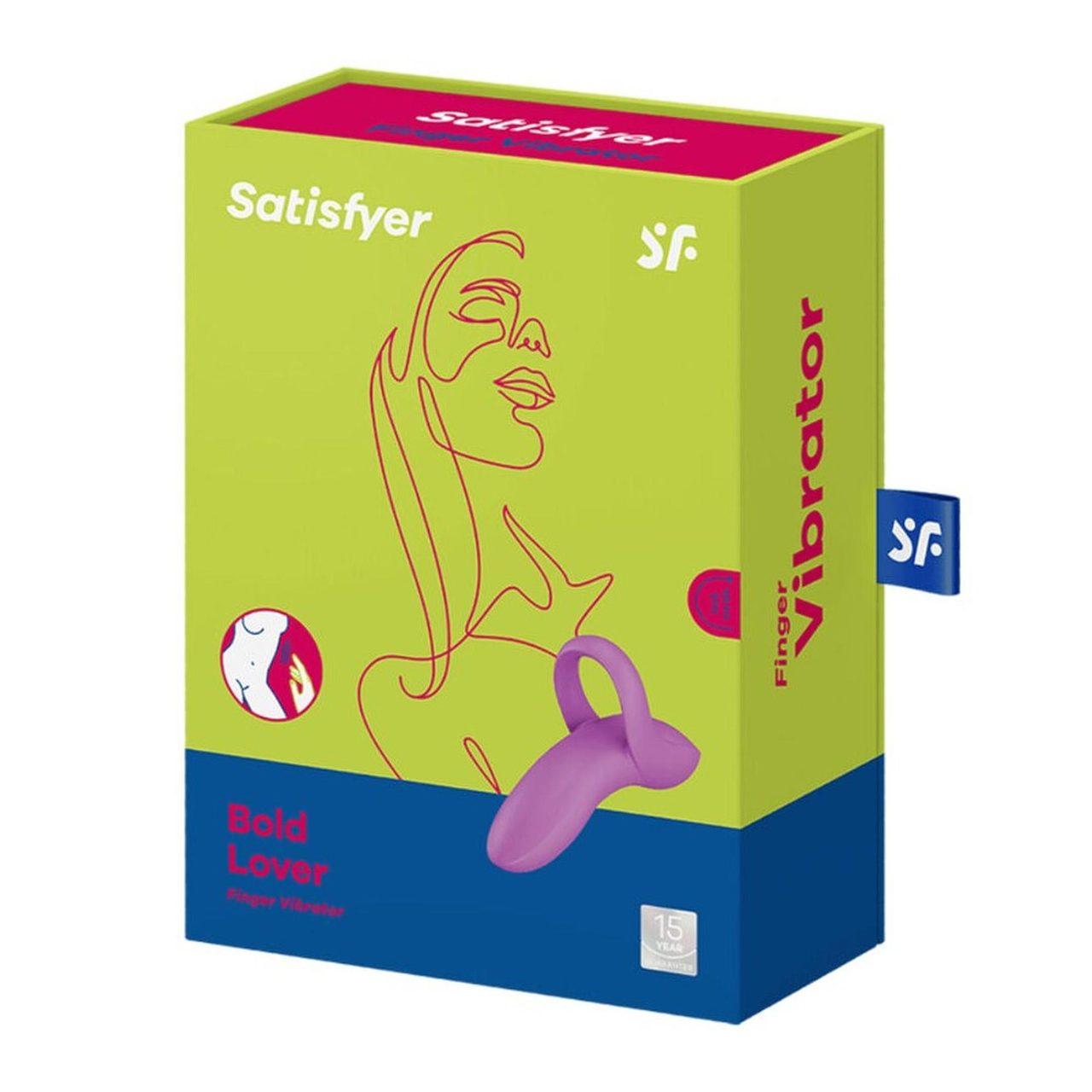 Satisfyer Bold Lover Dark Pink – wibrator na palec 12 trybów IPX7 | Loris.pl