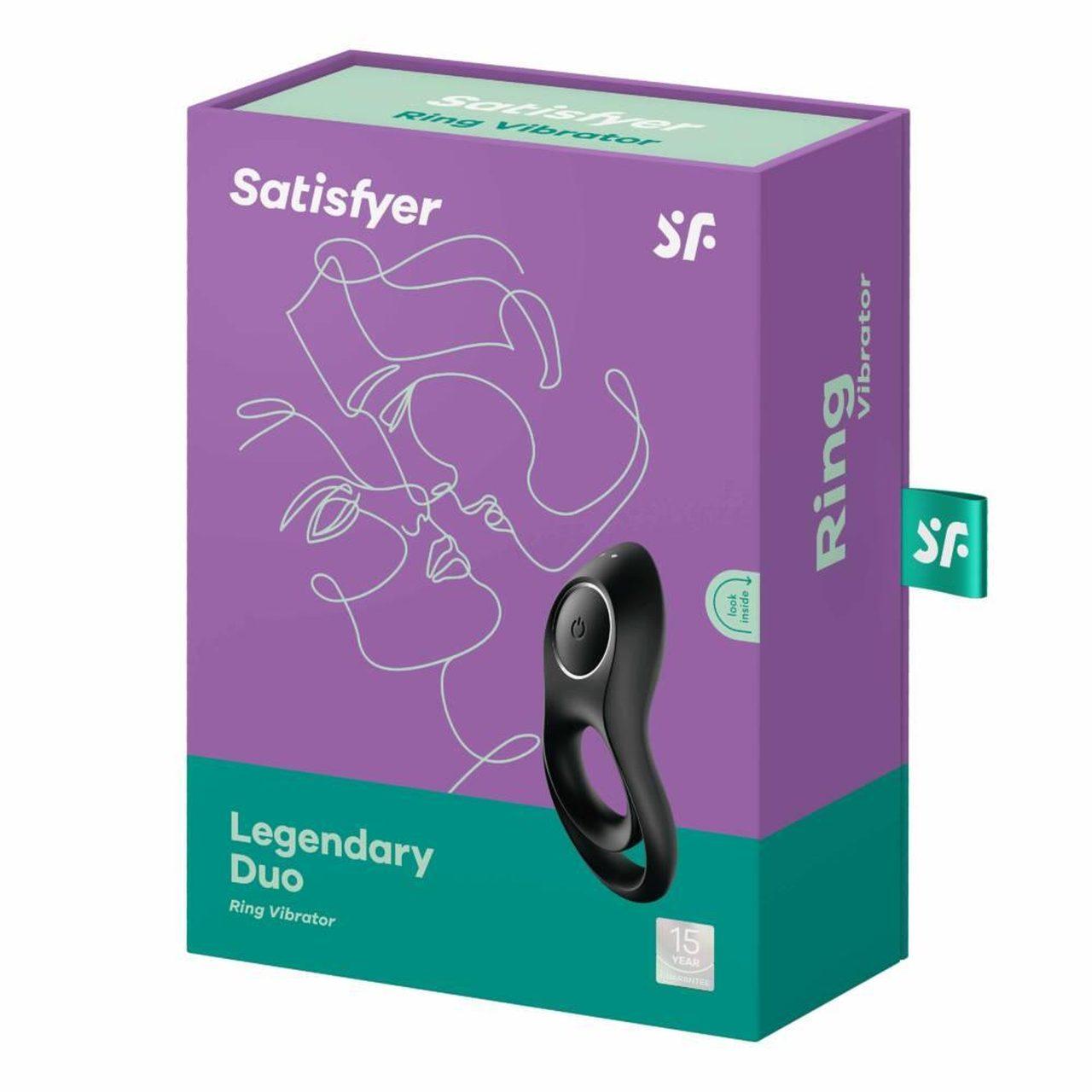 Satisfyer Legendary Duo czarny – wibrujący pierścień duo | Loris.pl