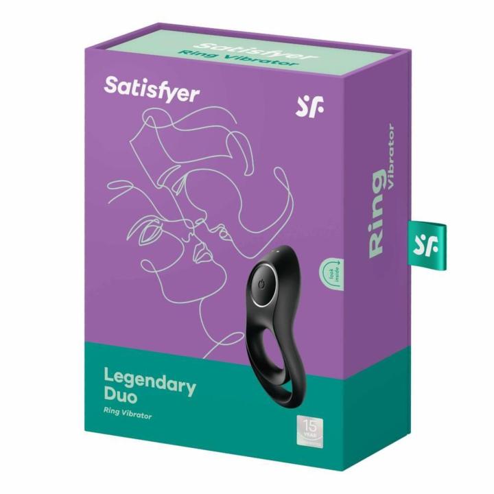 Satisfyer Legendary Duo czarny – wibrujący pierścień duo