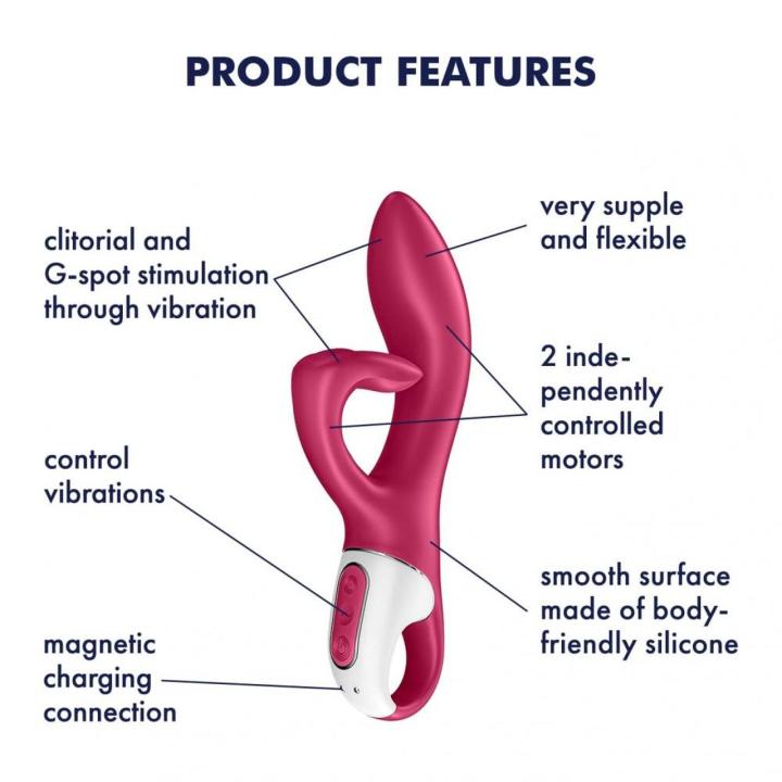 Satisfyer Embrace Me Berry – wibrator do punktu G i łechtaczki