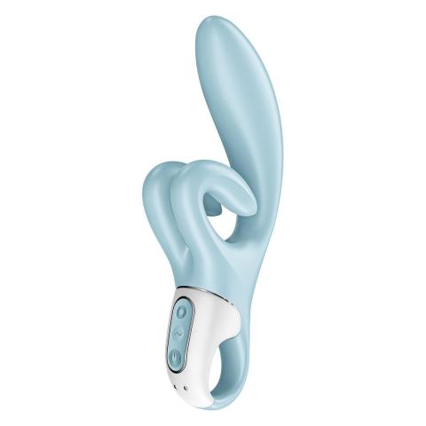 Satisfyer Touch Me Blue – wibrator królik 3 silniczki, IPX7