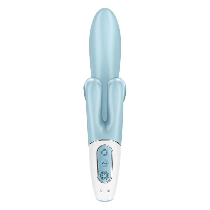 Satisfyer Touch Me Blue – wibrator królik 3 silniczki, IPX7
