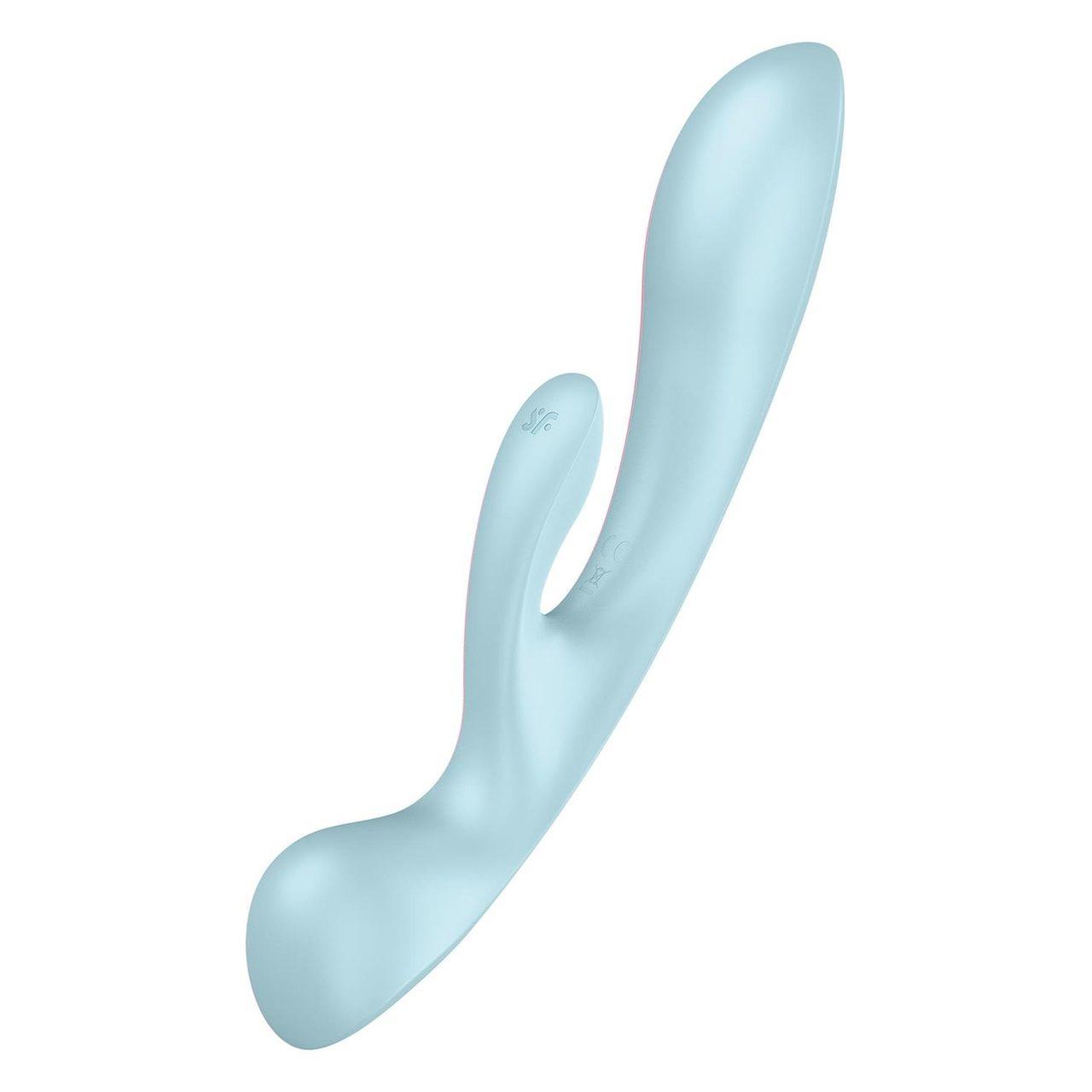 Satisfyer Triple Oh Light Blue – wibrator króliczek 3 silniczki, IPX7 | Loris.pl