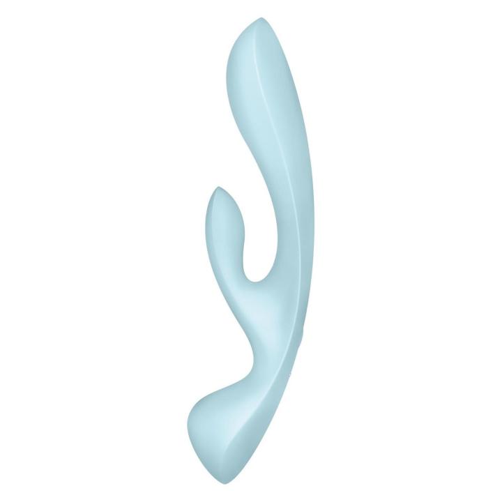 Satisfyer Triple Oh Light Blue – wibrator króliczek 3 silniczki, IPX7