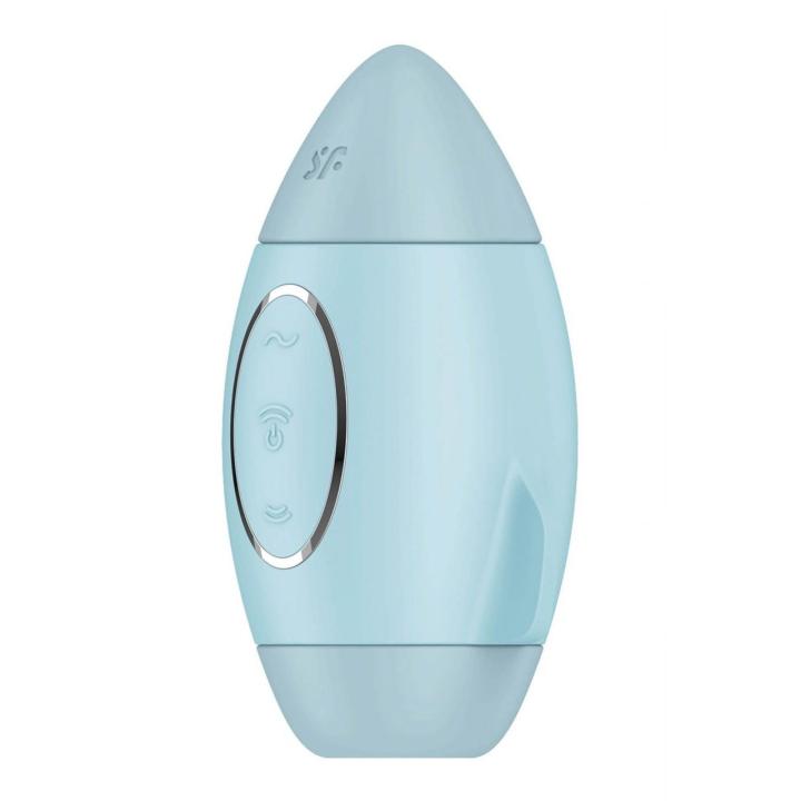 Satisfyer Mission Control Blue – stymulator łechtaczki Air Pulse + wibracje IPX7