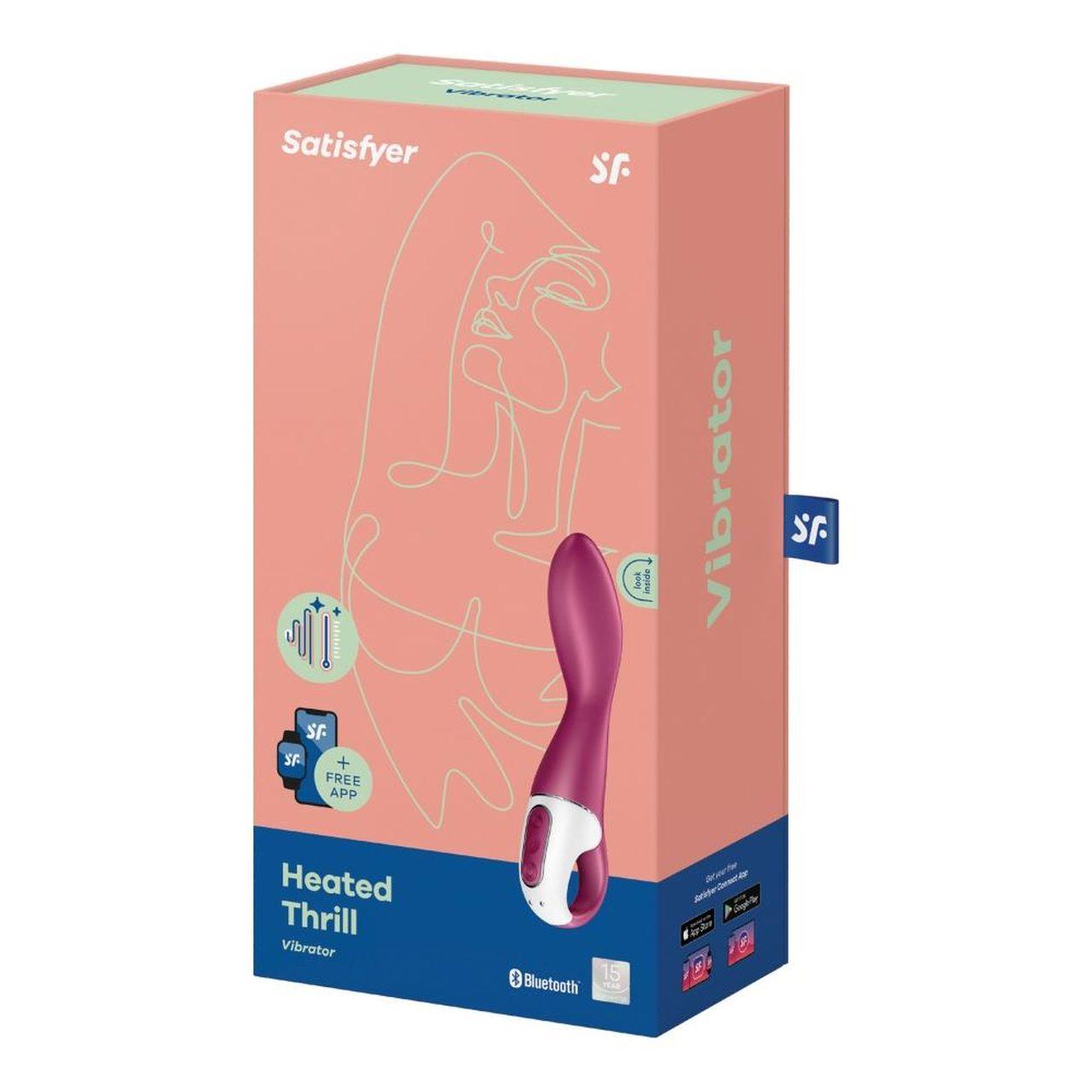 Satisfyer Heated Thrill Connect – wibrator do punktu G z ogrzewaniem 39°C i aplikacją