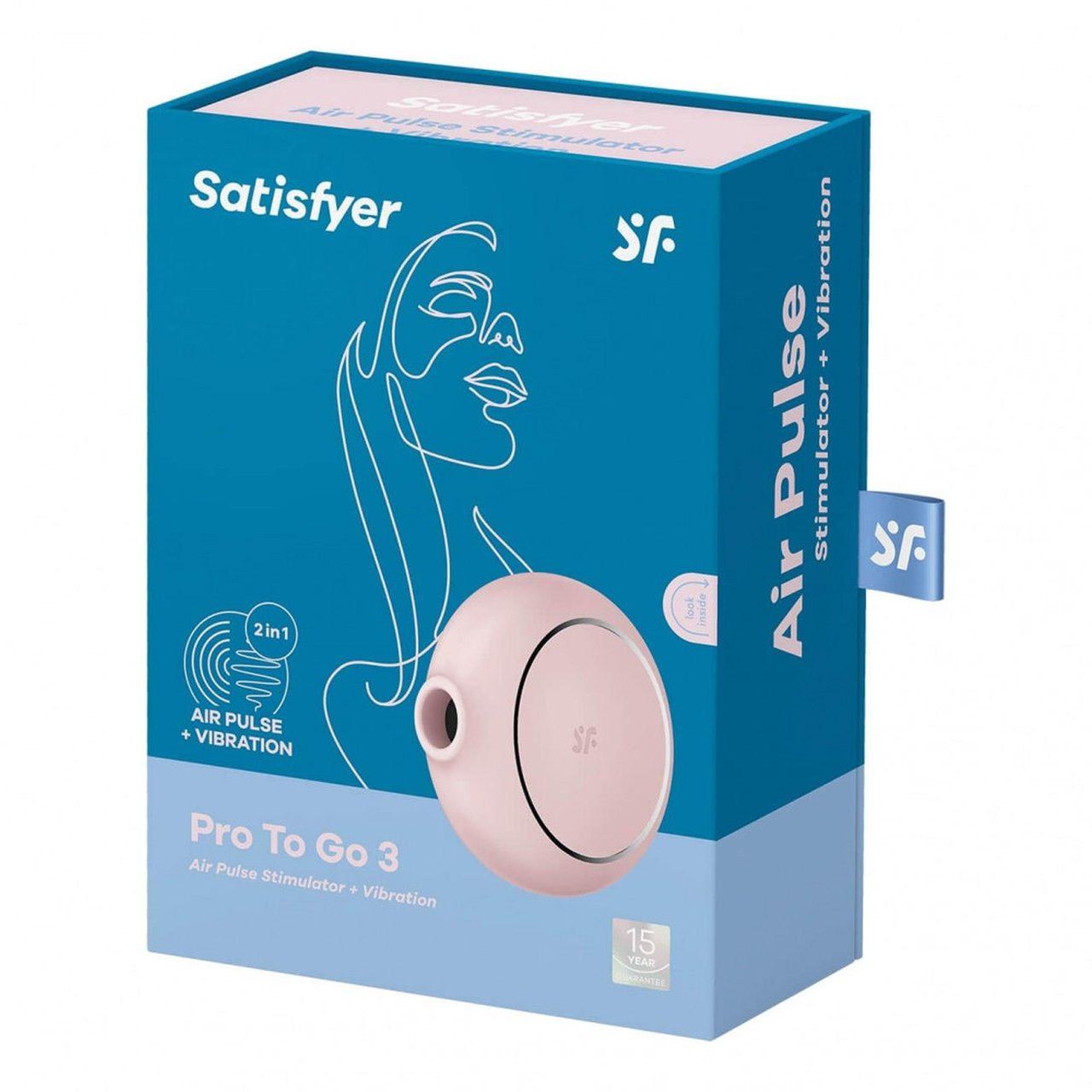 Satisfyer Pro To Go 3 Rose – stymulator łechtaczki falami powietrza | Loris.pl