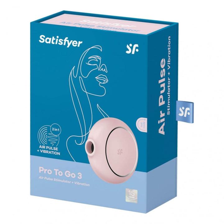 Satisfyer Pro To Go 3 Rose – stymulator łechtaczki falami powietrza