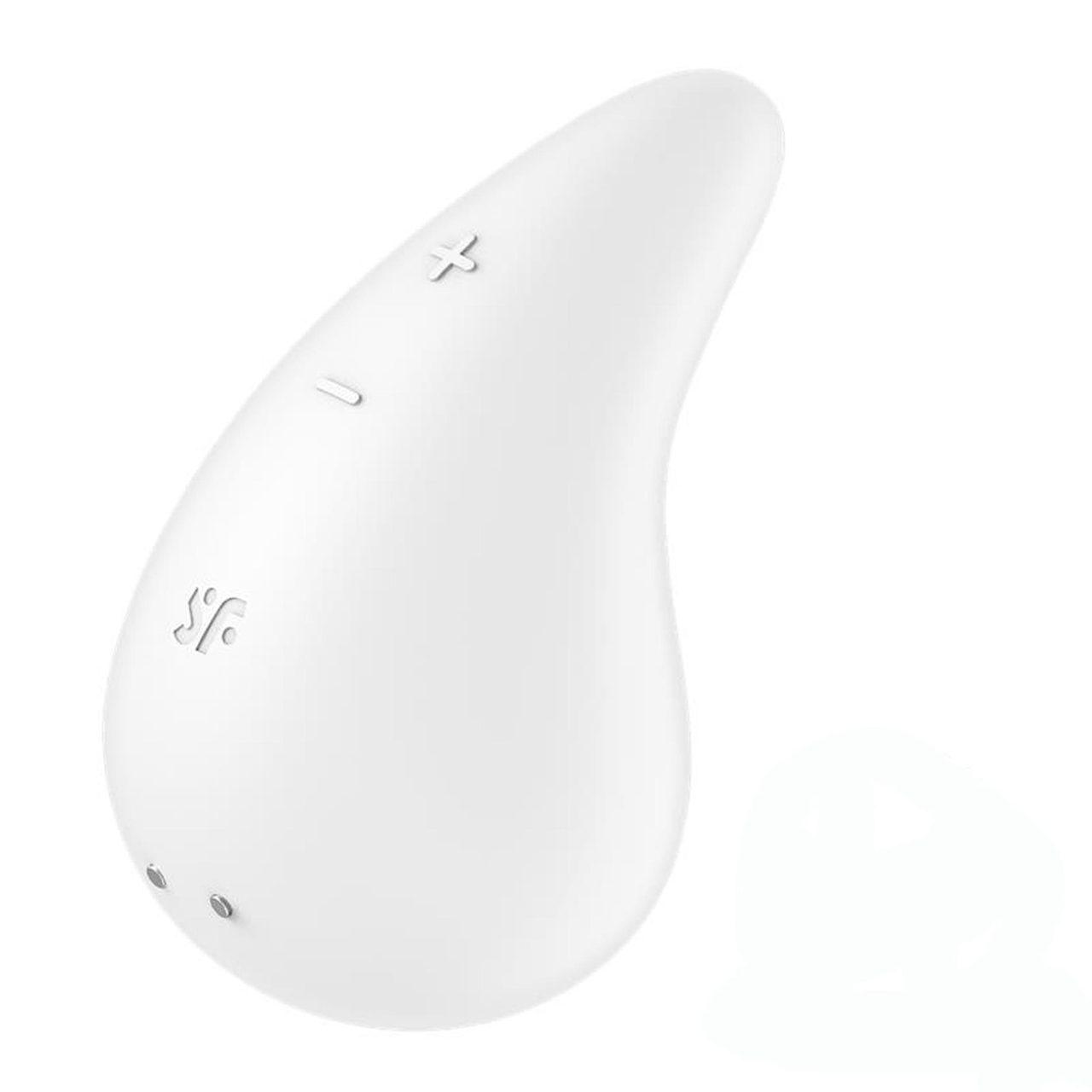 Satisfyer Dew Drop White – mini wibrator łechtaczkowy lay-on 12 trybów IPX7