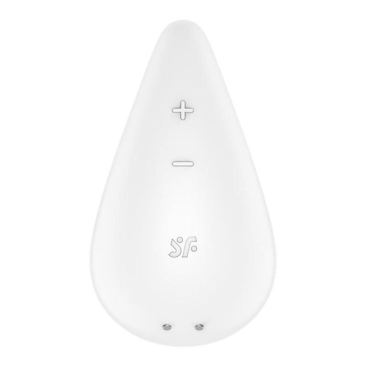 Satisfyer Dew Drop White – mini wibrator łechtaczkowy lay-on 12 trybów IPX7