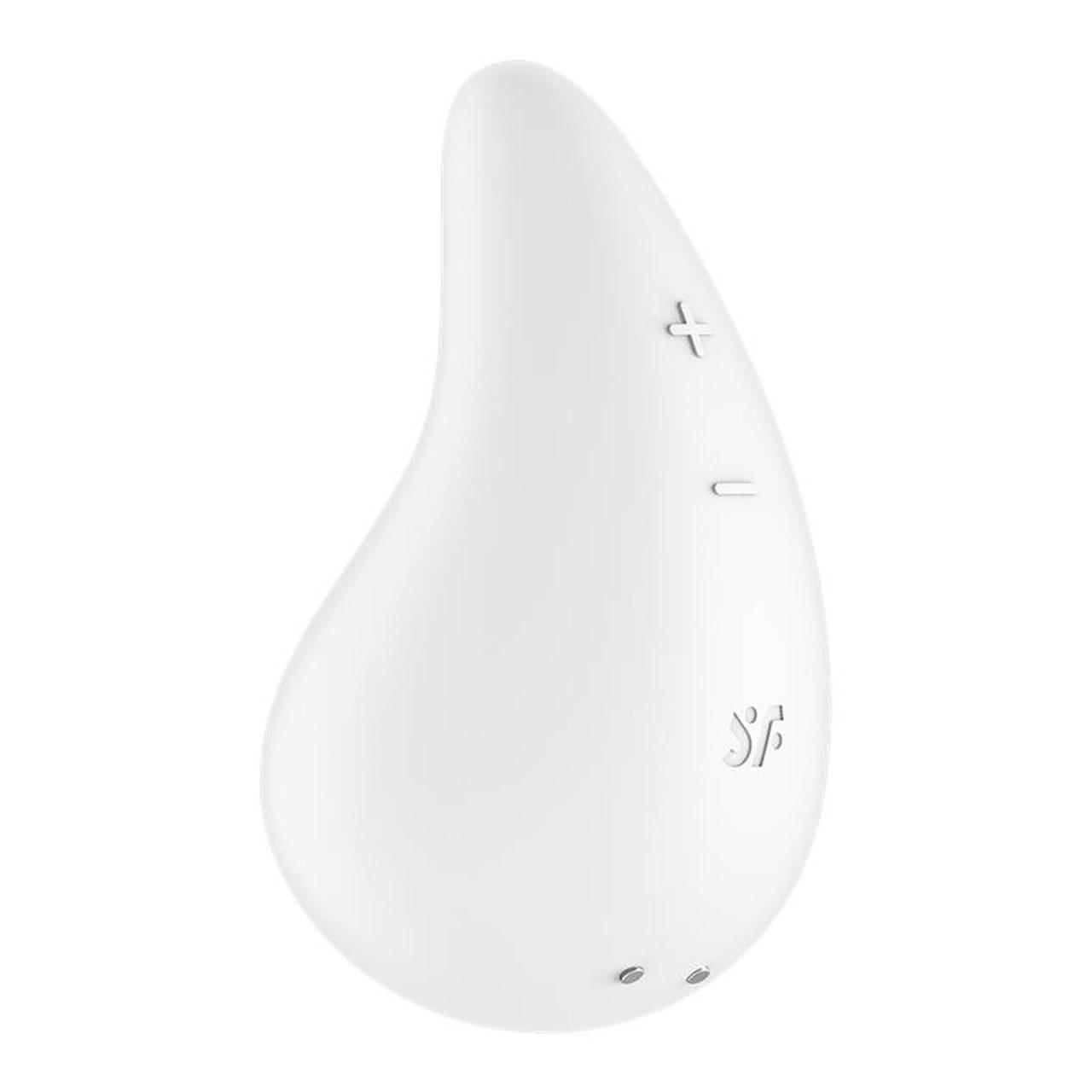 Satisfyer Dew Drop White – mini wibrator łechtaczkowy lay-on 12 trybów IPX7