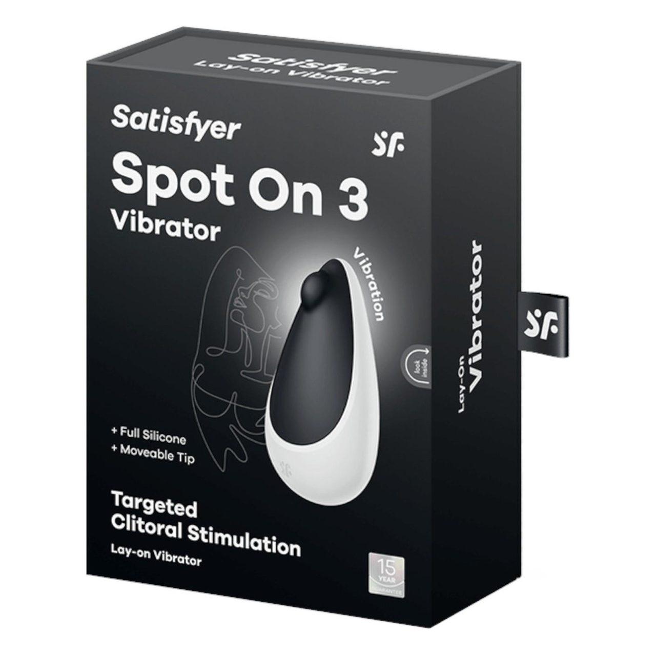 Satisfyer Spot On 3 Black – stymulator łechtaczki | 12 trybów, IPX7 | Loris.pl
