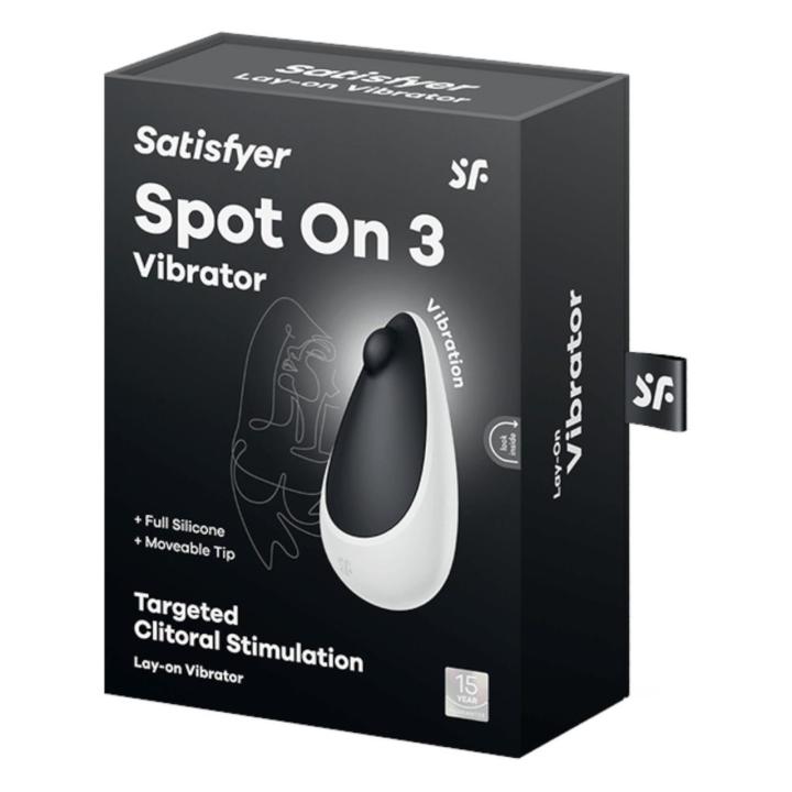 Satisfyer Spot On 3 Black – stymulator łechtaczki | 12 trybów, IPX7