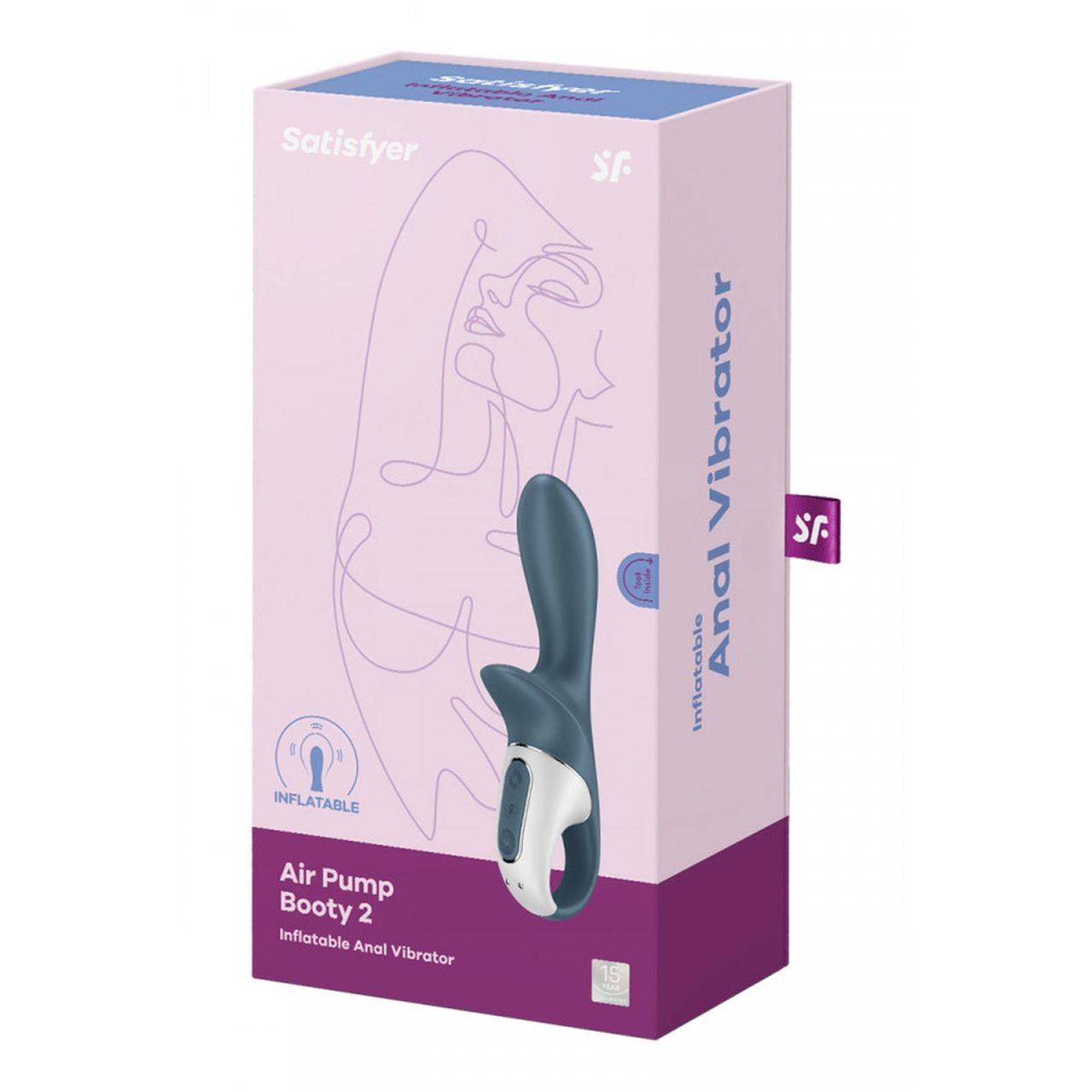 Satisfyer Air Pump Booty 2 – nadmuchiwany wibrator analny IPX7 | Loris.pl