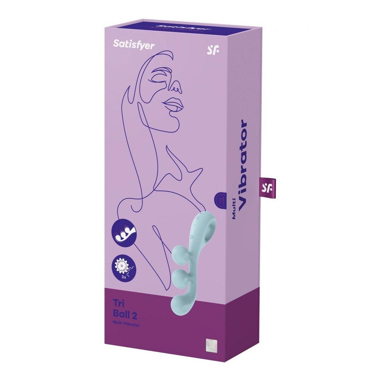 Satisfyer Tri Ball 2 Blue – potrójny wibrator 3 silniki, IPX7 | Loris.pl