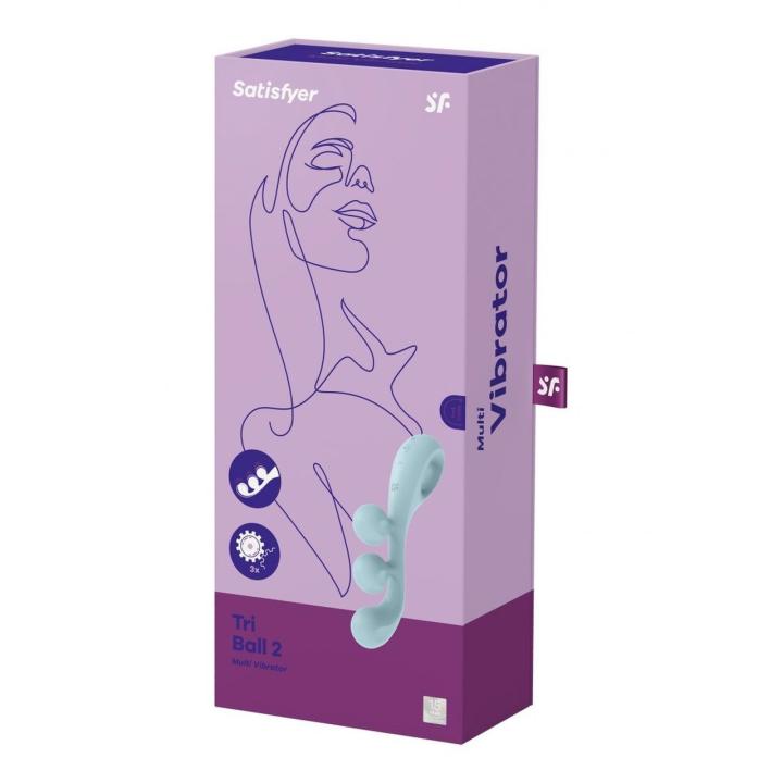 Satisfyer Tri Ball 2 Blue – potrójny wibrator 3 silniki, IPX7