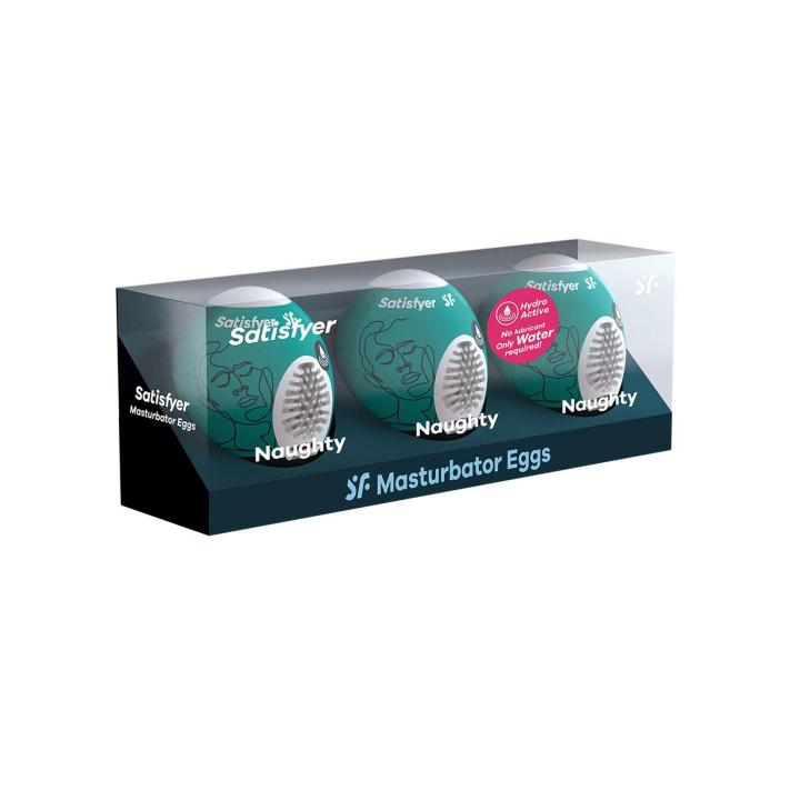 Satisfyer Masturbator Eggs Naughty – zestaw 3 jajek | Loris.pl
