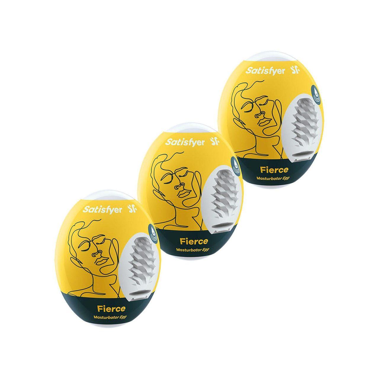 Satisfyer Fierce Eggs 3-pak – jajka masturbacyjne TPE | Loris.pl