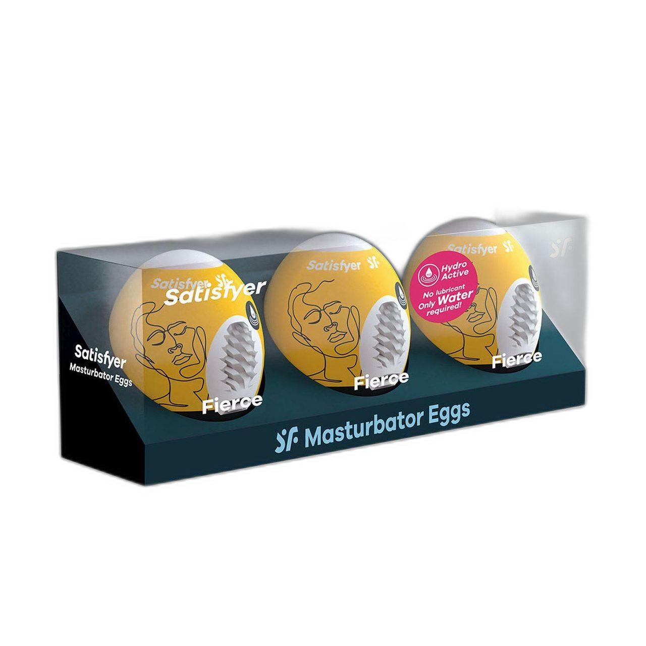 Satisfyer Fierce Eggs 3-pak – jajka masturbacyjne TPE | Loris.pl