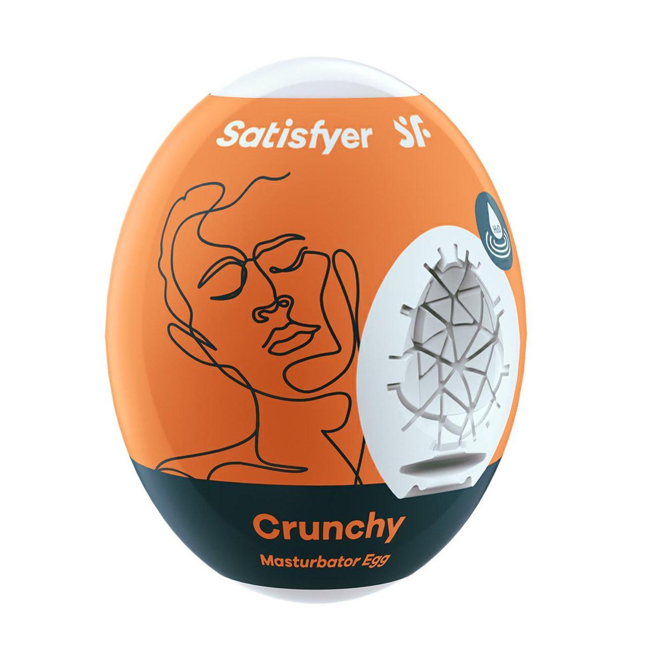 Satisfyer Eggcited Crunchy – jajko masturbacyjne bez lubrykantu | Loris.pl