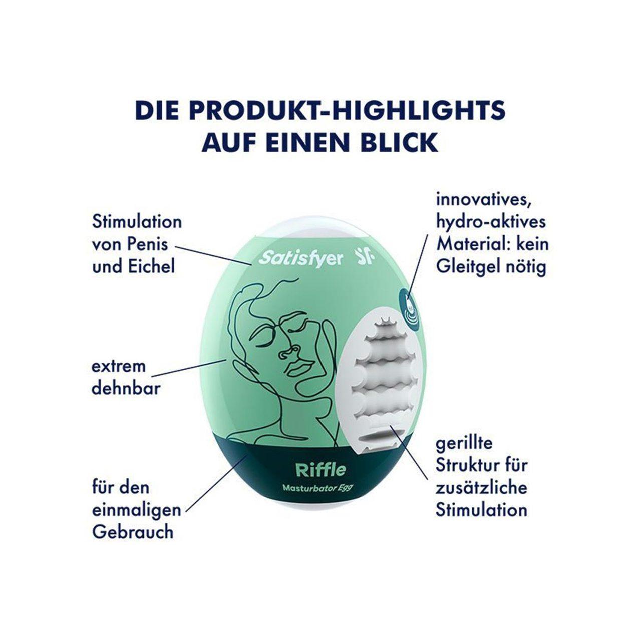 Satisfyer EGGCITED Riffle – jajko masturbacyjne na wodę | Loris.pl