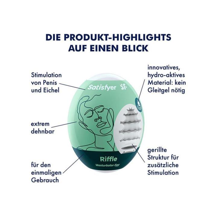 Satisfyer EGGCITED Riffle – jajko masturbacyjne na wodę