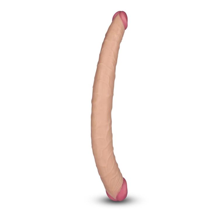 Podwójne realistyczne dildo 35,5 cm – elastyczne, do solo i w duecie