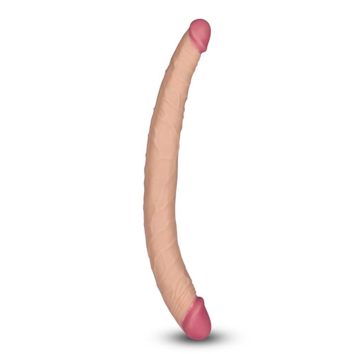 Podwójne realistyczne dildo 35,5 cm – elastyczne, do solo i w duecie