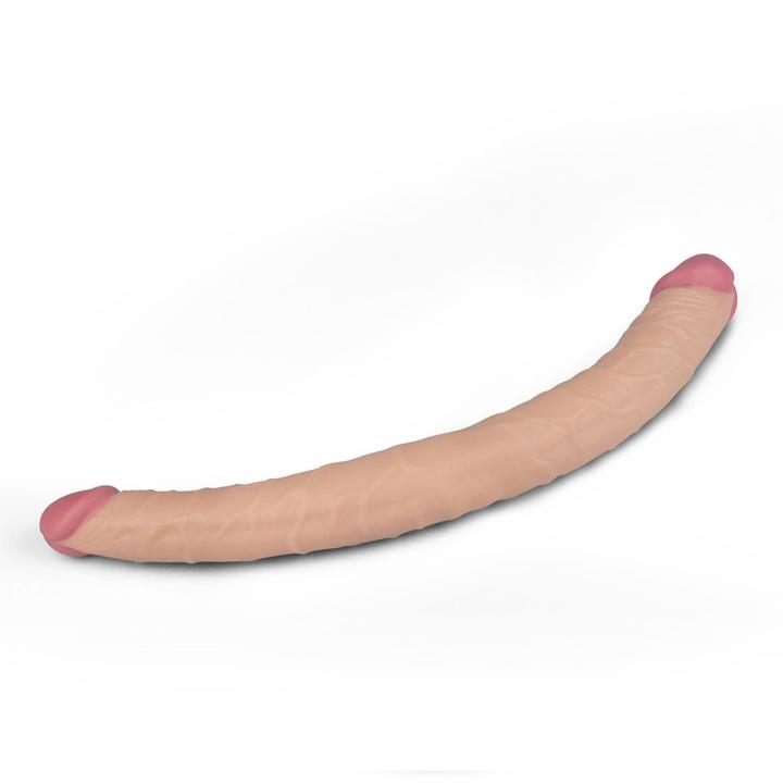 Podwójne realistyczne dildo 35,5 cm – elastyczne, do solo i w duecie